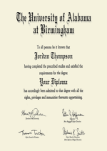 Buy college degree from The University of Alabama at Birmingham