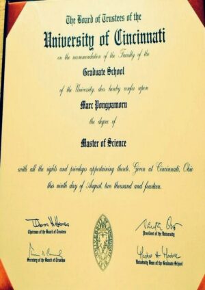 Buy college degree from The University of Cincinnati