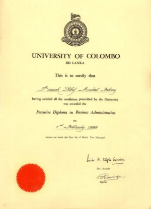 Buy college degree from the University of Colombo