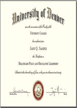 Buy college degree from The University of Denver