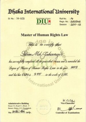 Buy college degree from the University of Dhaka