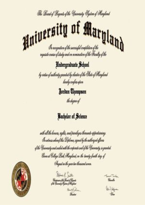 Buy college degree from The University of Maryland