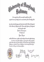 Buy college degree from The University of Maryland, Baltimore