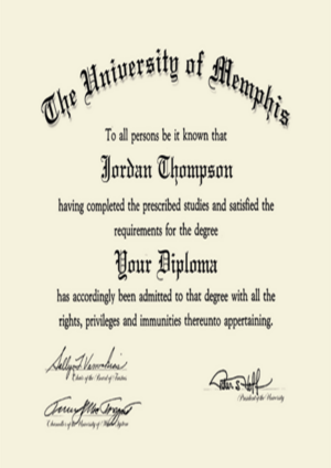 Buy college degree from The University of Memphis