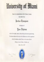 Buy college degree from The University of Miami