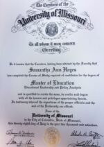 Buy college degree from The University of Missouri