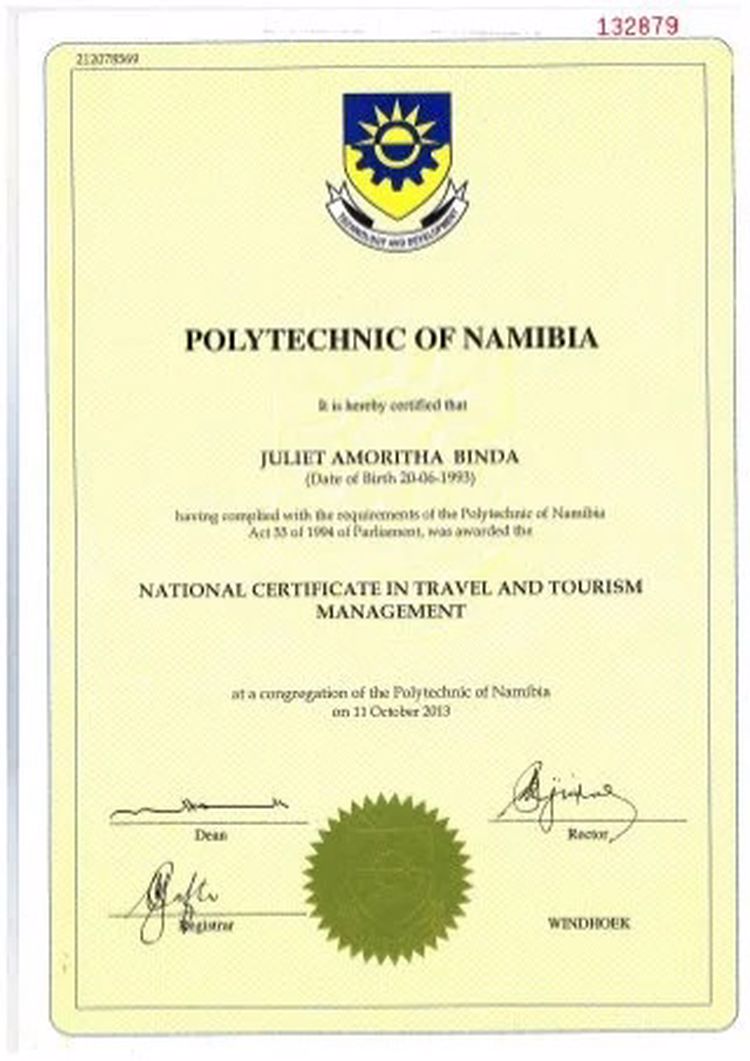 Buy college degree from The University of Namibia