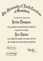 Buy college degree from The University of North Carolina at Greensboro