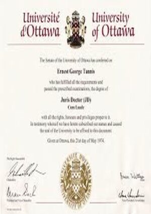 Buy college degree from The University of Ottawa