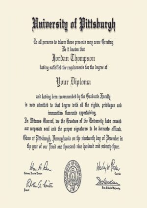 Buy college degree from The University of Pittsburgh