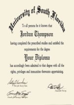 Buy college degree from The University of South Florida
