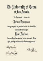 Buy college degree from The University of Texas at San Antonio