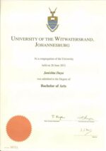 Buy college degree from the University of the Witwatersrand