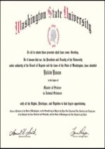 Buy college degree from The Washington State University