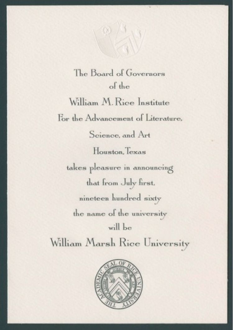 Buy college degree from The William Marsh Rice University
