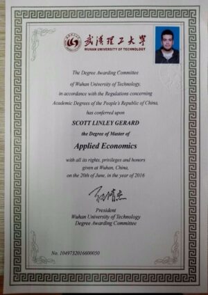 Buy college degree from The Wuhan University