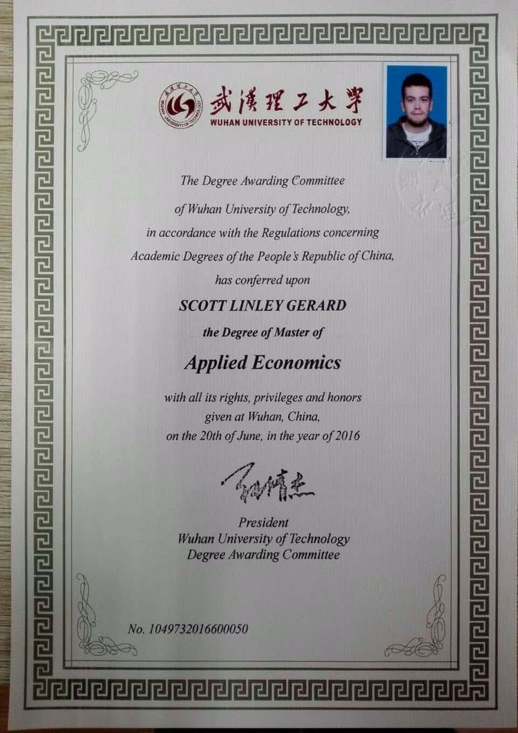 Buy college degree from The Wuhan University