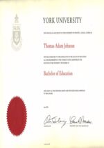 Buy college degree from The York University