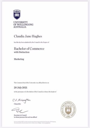 Buy college degree from University of Wollongong