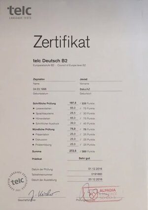 Buy German language Test Telc B2  from The Telc Institut Germany