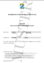 Buy high school diploma Humbold Gymnasium Vaterstetten online