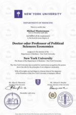 Buy PhD New York Online | Doctor Diploma