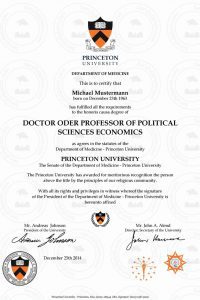 Buy PhD Princeton Online | Doctor Diploma