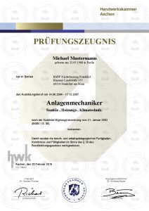 Buy HWK examination certificate easily online!