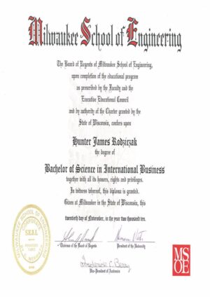 Buy college degree from the Milwaukee School of Engineering