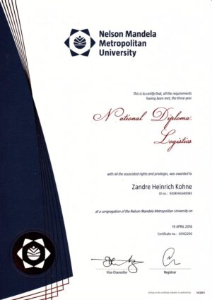 Buy college degree from The Nelson Mandela University