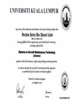 Buy college degree from The Universiti Kuala Lumpur