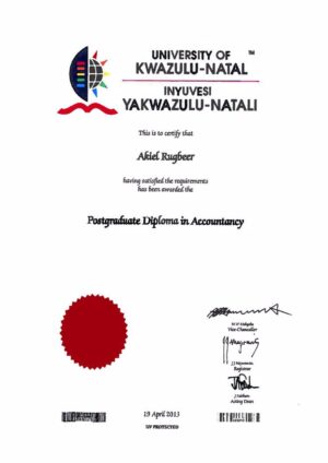 Buy college degree from The University of KwaZulu-Natal