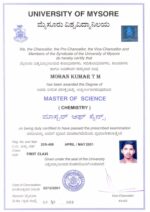 Buy college degree from The University of Mysore